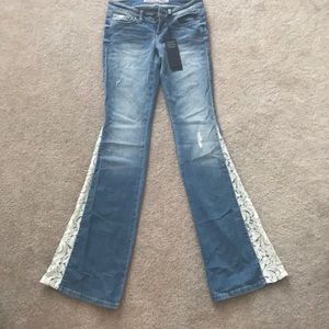 Sold Out Guess Crochet Flare Bell Bottom Jeans